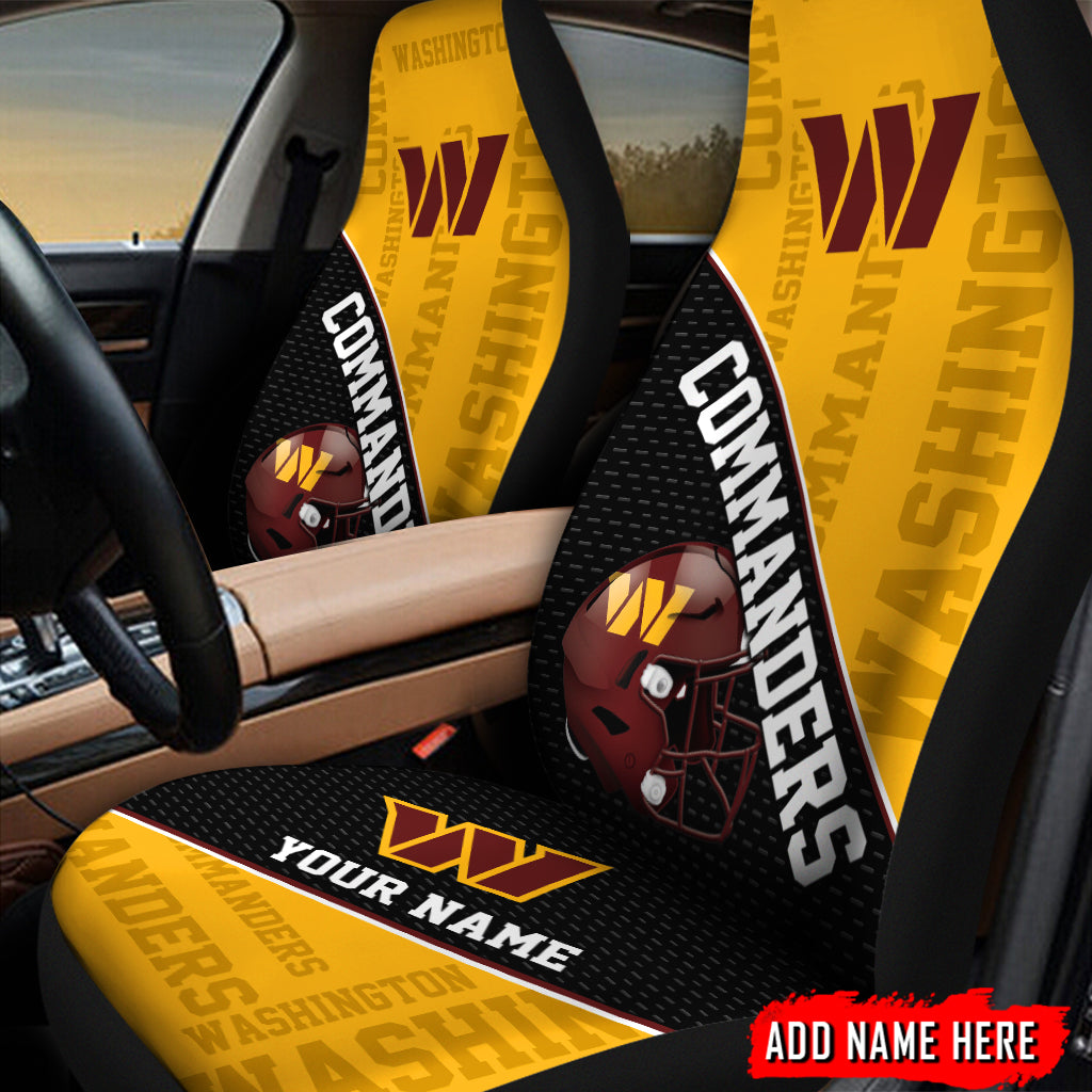 Washington Commanders Personalized Car Seat Covers BGCSC688