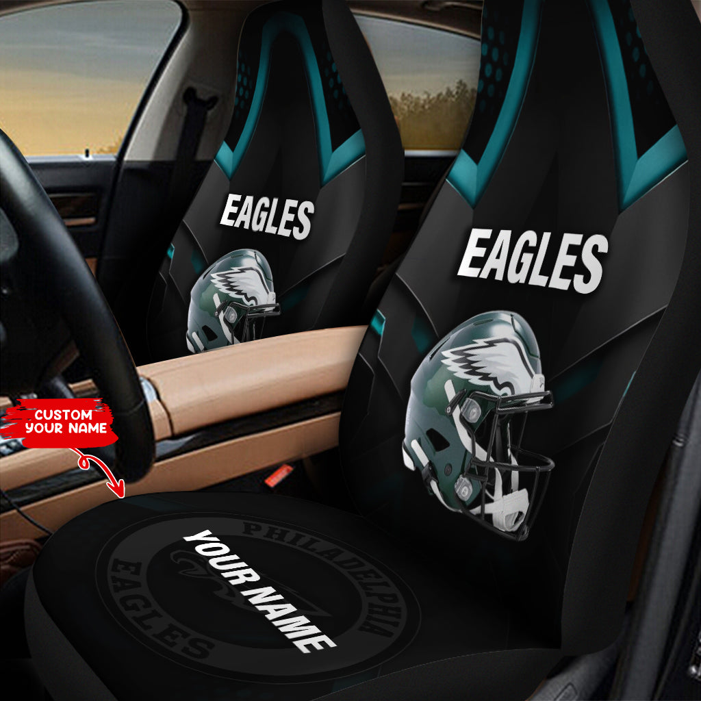 Philadelphia Eagles Personalized Car Seat Covers BGCSC691