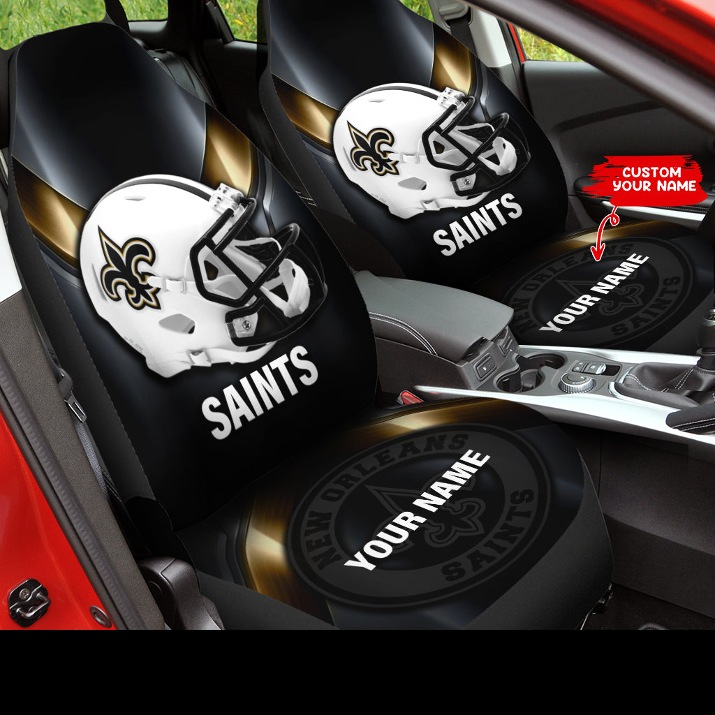New Orleans Saints Personalized Car Seat Covers BGCSC696