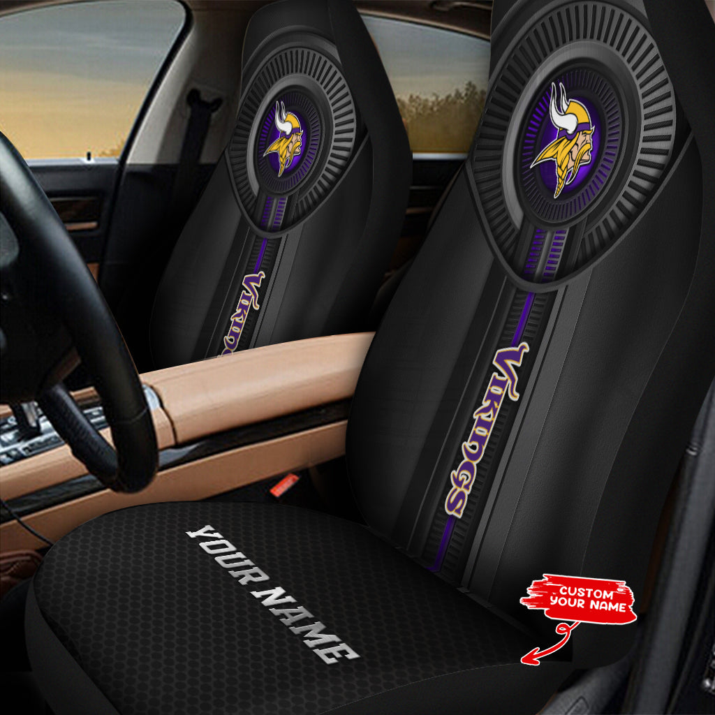 Minnesota Vikings Personalized Car Seat Covers BGCSC700
