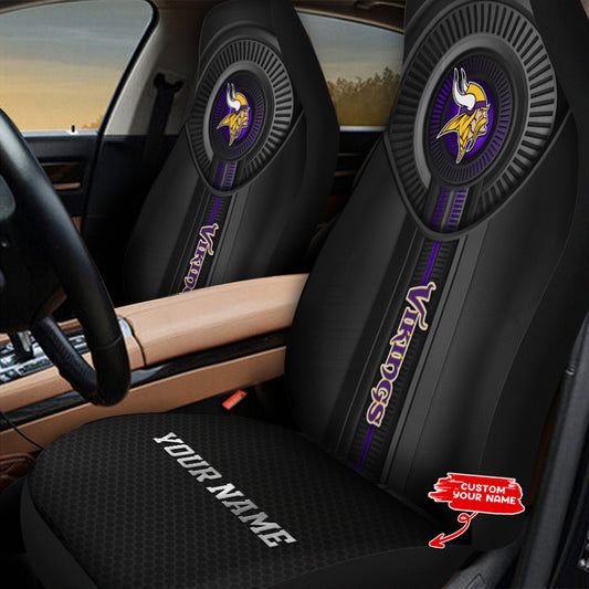 Minnesota Vikings Personalized Car Seat Covers BGCSC700