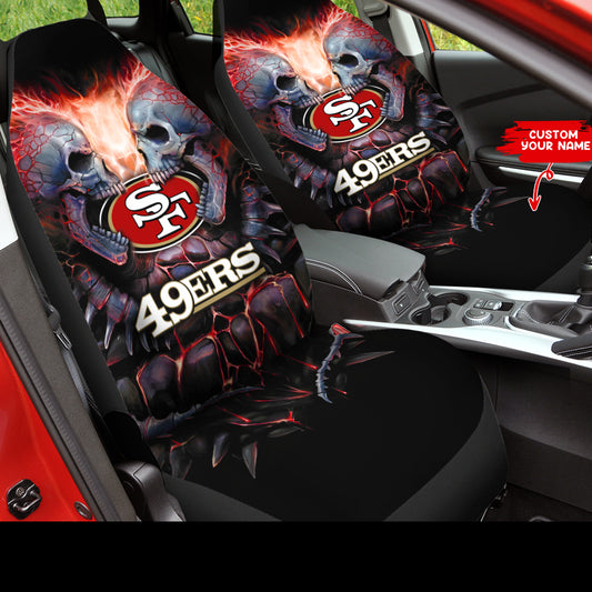 San Francisco 49ers Personalized Car Seat Covers BGCSC707