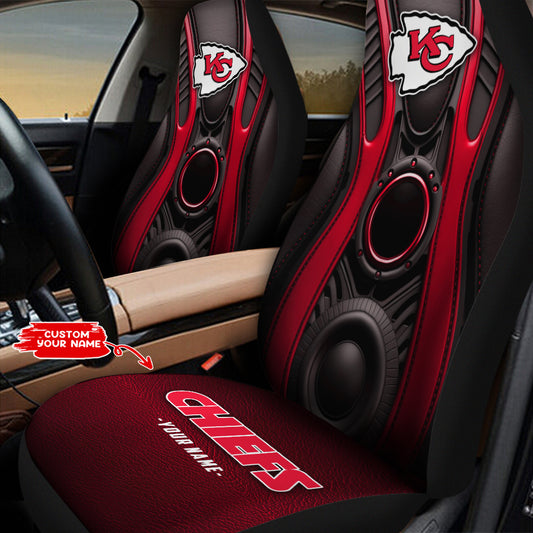 Kansas City Chiefs Personalized Car Seat Covers BGCSC710