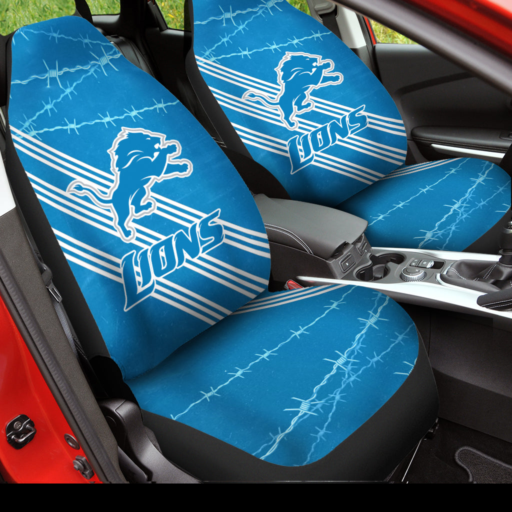 Detroit Lions Car Seat Covers BGCSC727