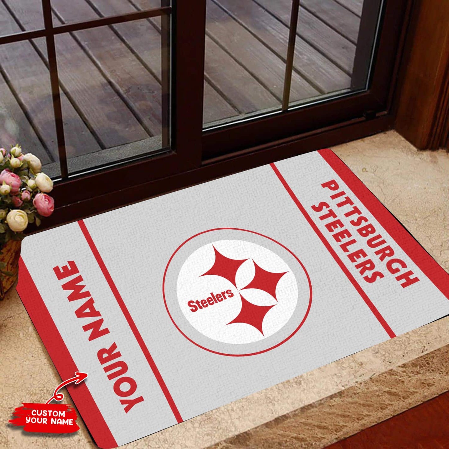 Pittsburgh Steelers Personalized Doormat BG437