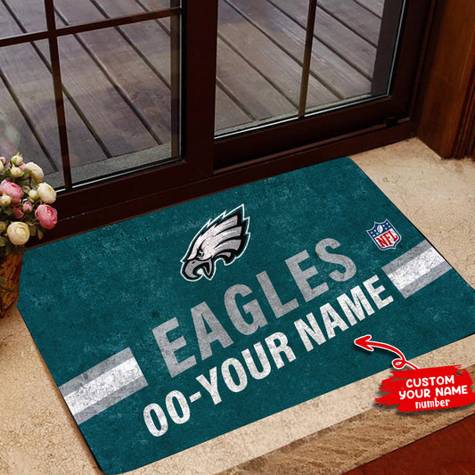 Philadelphia Eagles Personalized Doormat BG440