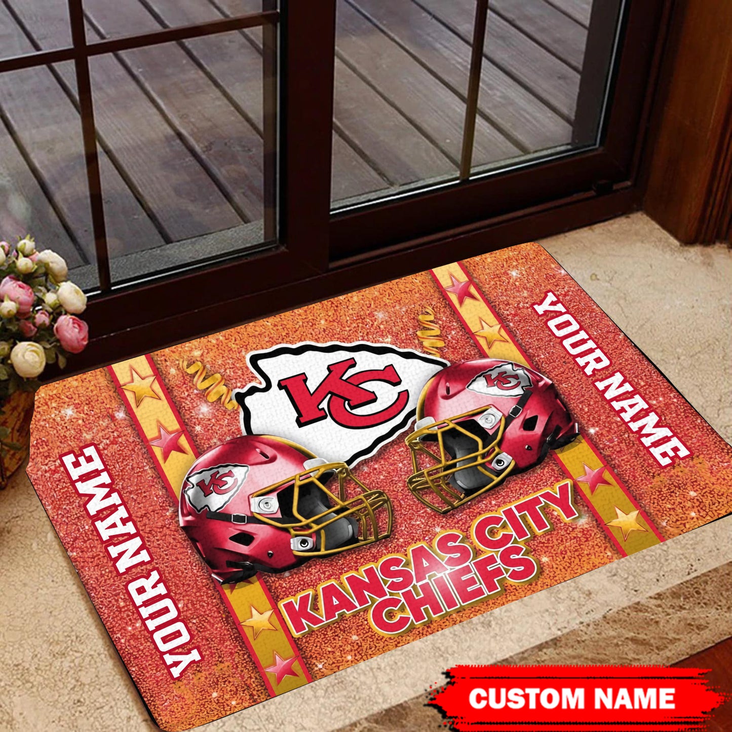 Kansas City Chiefs Personalized Doormat BG453