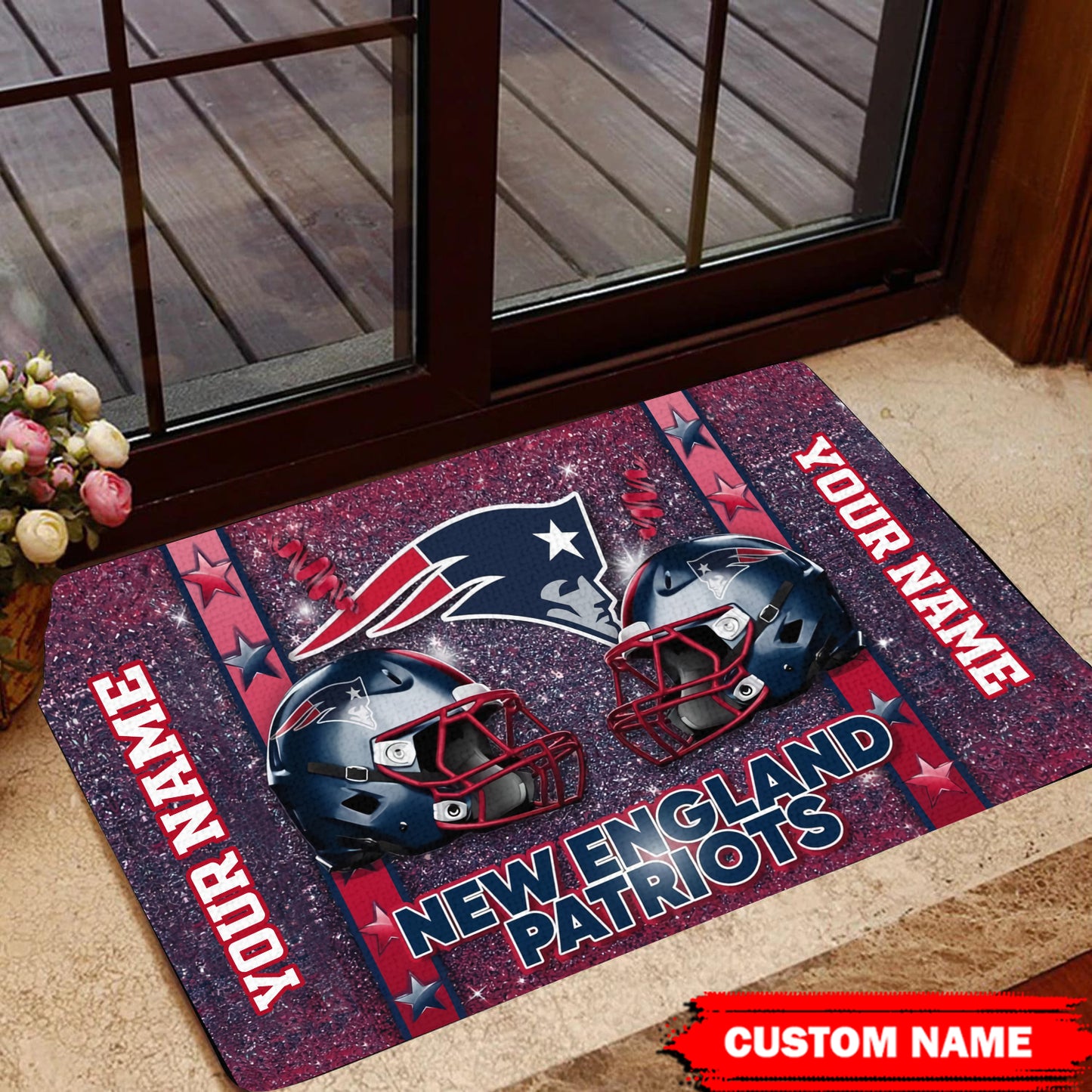 New England Patriots Personalized Doormat BG455
