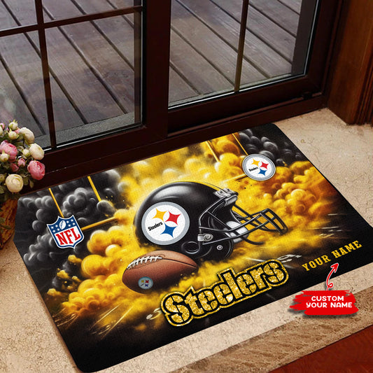 Pittsburgh Steelers Personalized Doormat BGDMM537