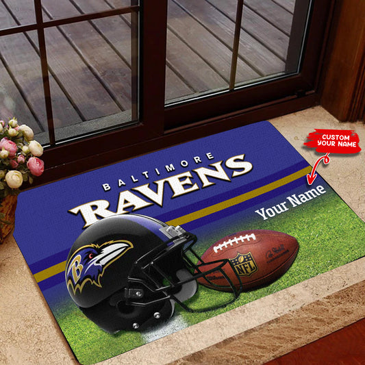 Baltimore Ravens Personalized Doormat BGDMM612