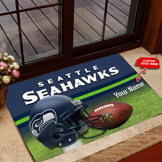 Seattle Seahawks Personalized Doormat BGDMM614