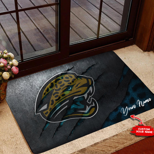 Jacksonville Jaguars Personalized Doormat BGDMM621
