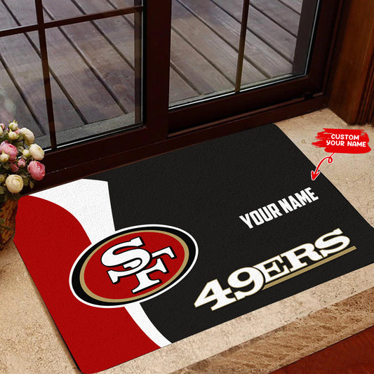 San Francisco 49ers Personalized Doormat BGDMM622