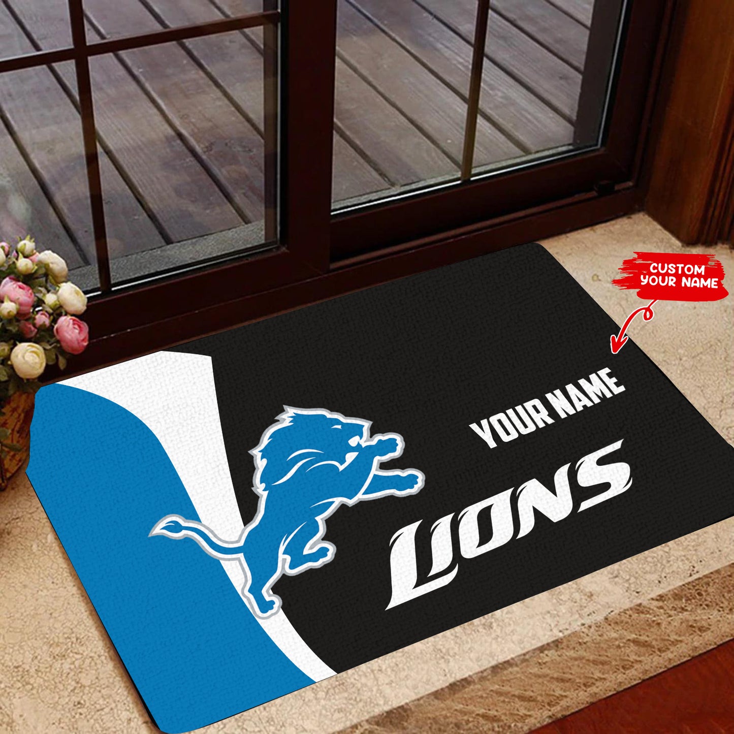 Detroit Lions Personalized Doormat BGDMM626