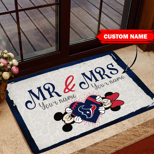 Houston Texans Personalized Doormat BGDMM639