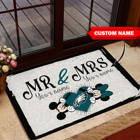 Philadelphia Eagles Personalized Doormat BGDMM644