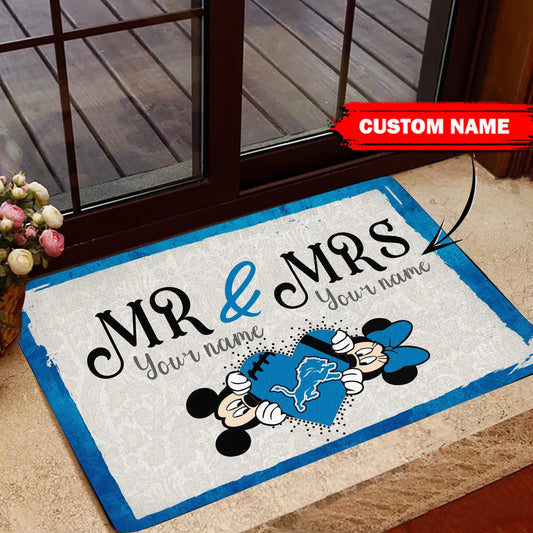 Detroit Lions Personalized Doormat BGDMM646