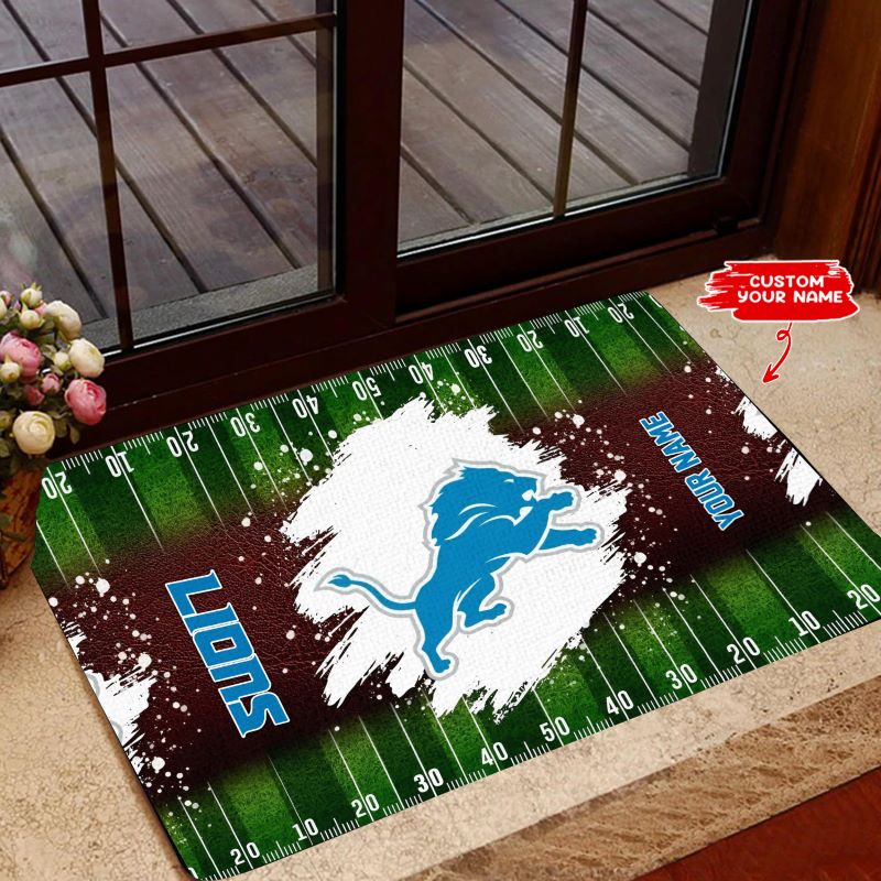 Detroit Lions Personalized Doormat BGDMM655