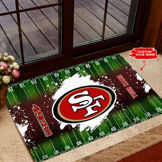 San Francisco 49ers Personalized Doormat BGDMM657