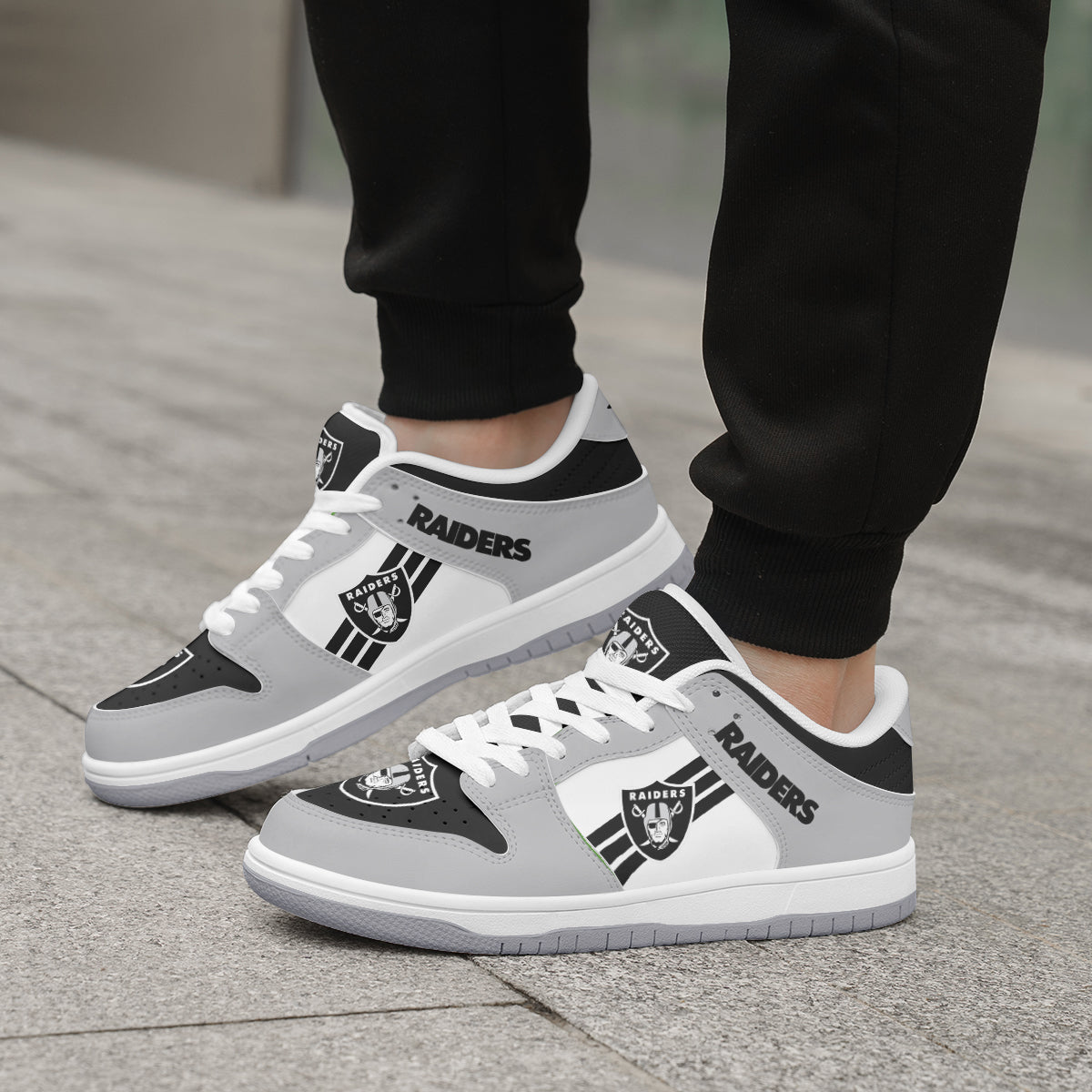 Las Vegas Raiders Personalized Dunk Shoes 02