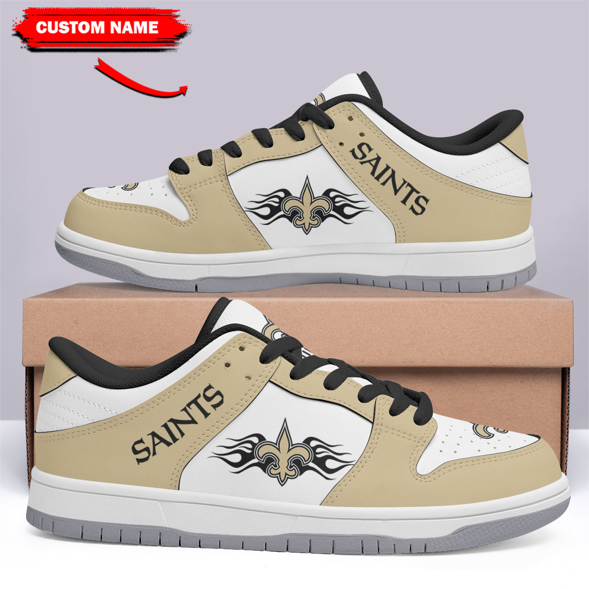 New Orleans Saints Personalized Dunk Shoes 03