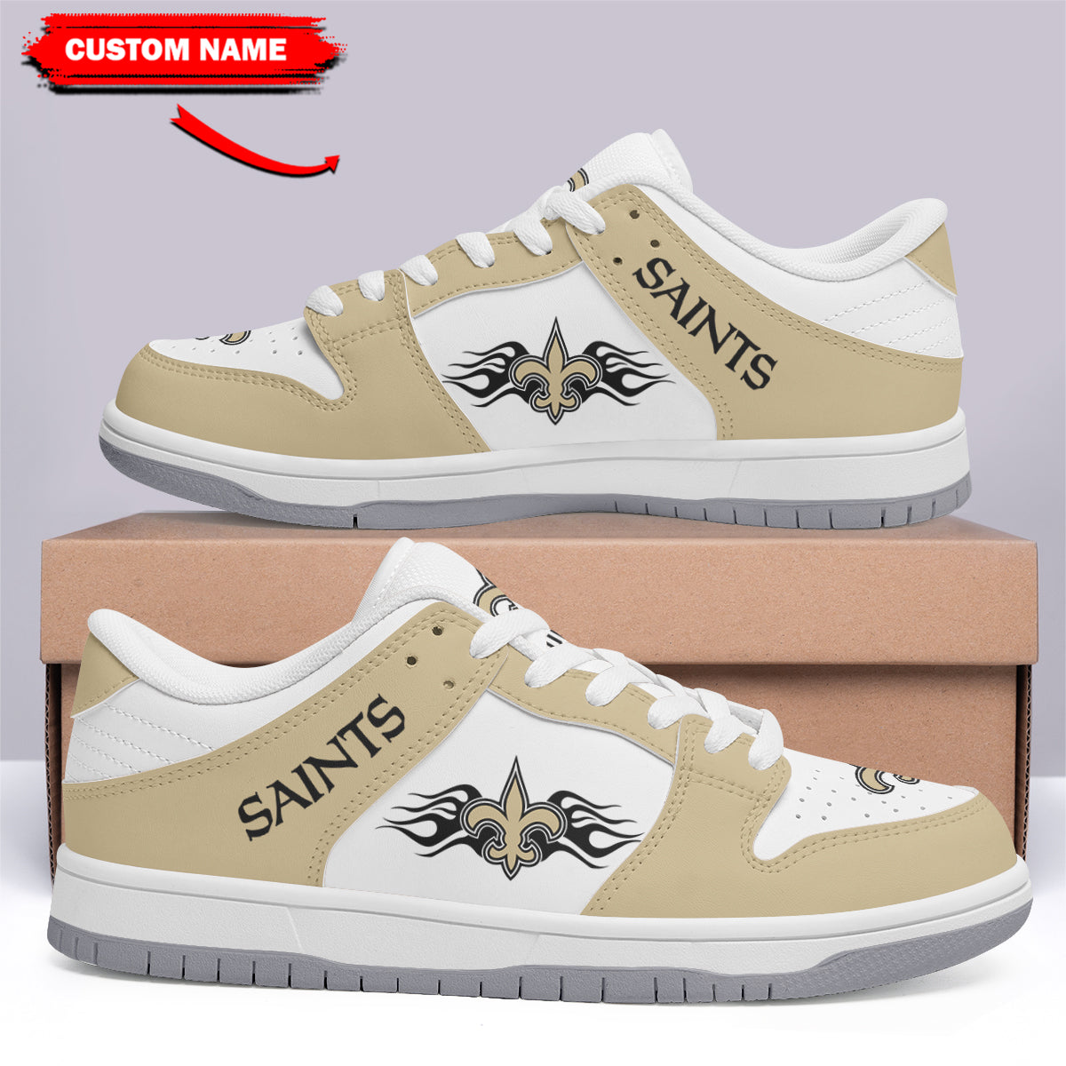 New Orleans Saints Personalized Dunk Shoes 03