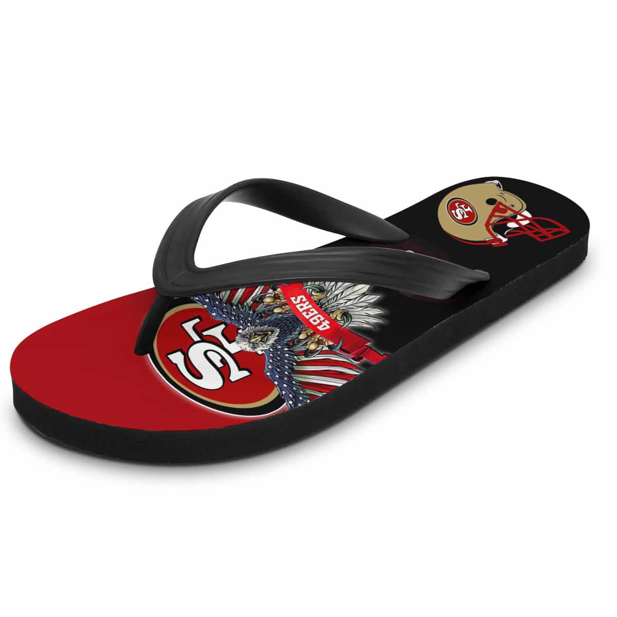 San Francisco 49ers Personalized Summer Flip Flop BG10
