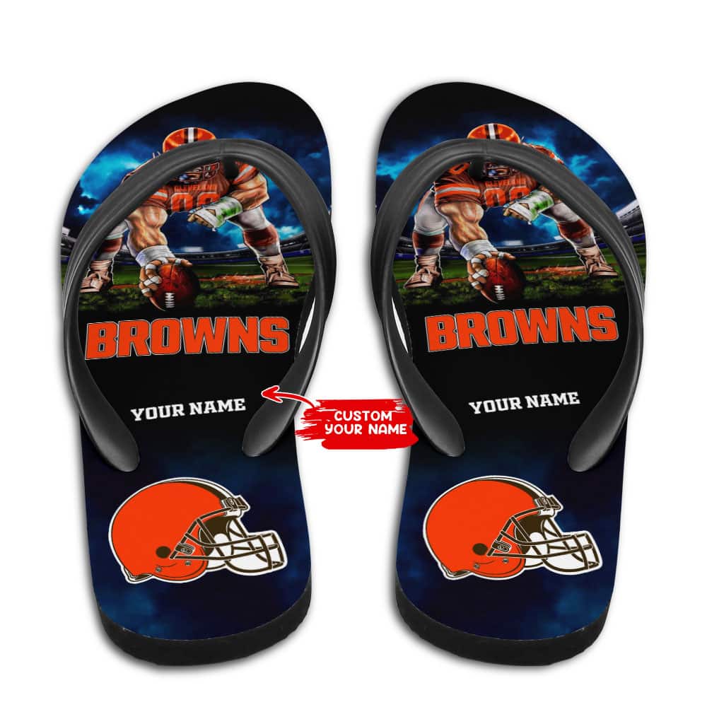 Cleveland Browns Personalized Summer Flip Flop BG25