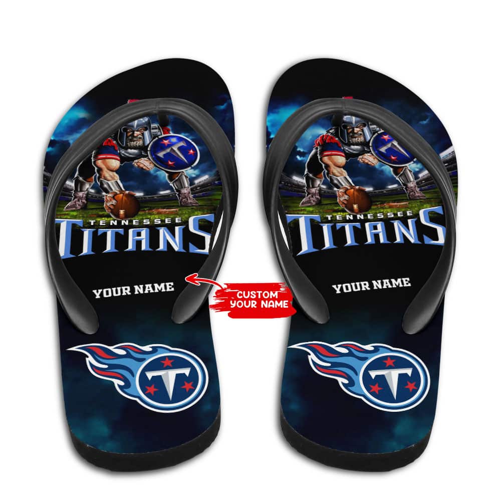 Tennessee Titans Personalized Summer Flip Flop BG28