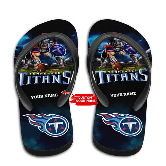 Tennessee Titans Personalized Summer Flip Flop BG28