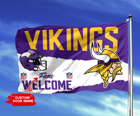 Minnesota Vikings Personalized Flag 518