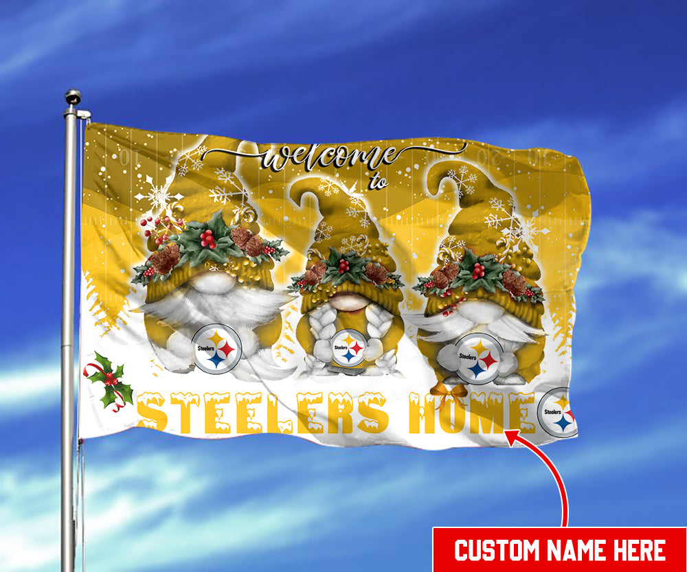 Pittsburgh Steelers Christmas Personalized Flag BGFLAG557