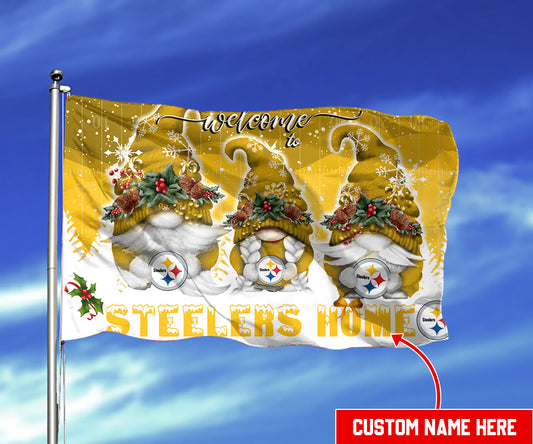 Pittsburgh Steelers Christmas Personalized Flag BGFLAG557