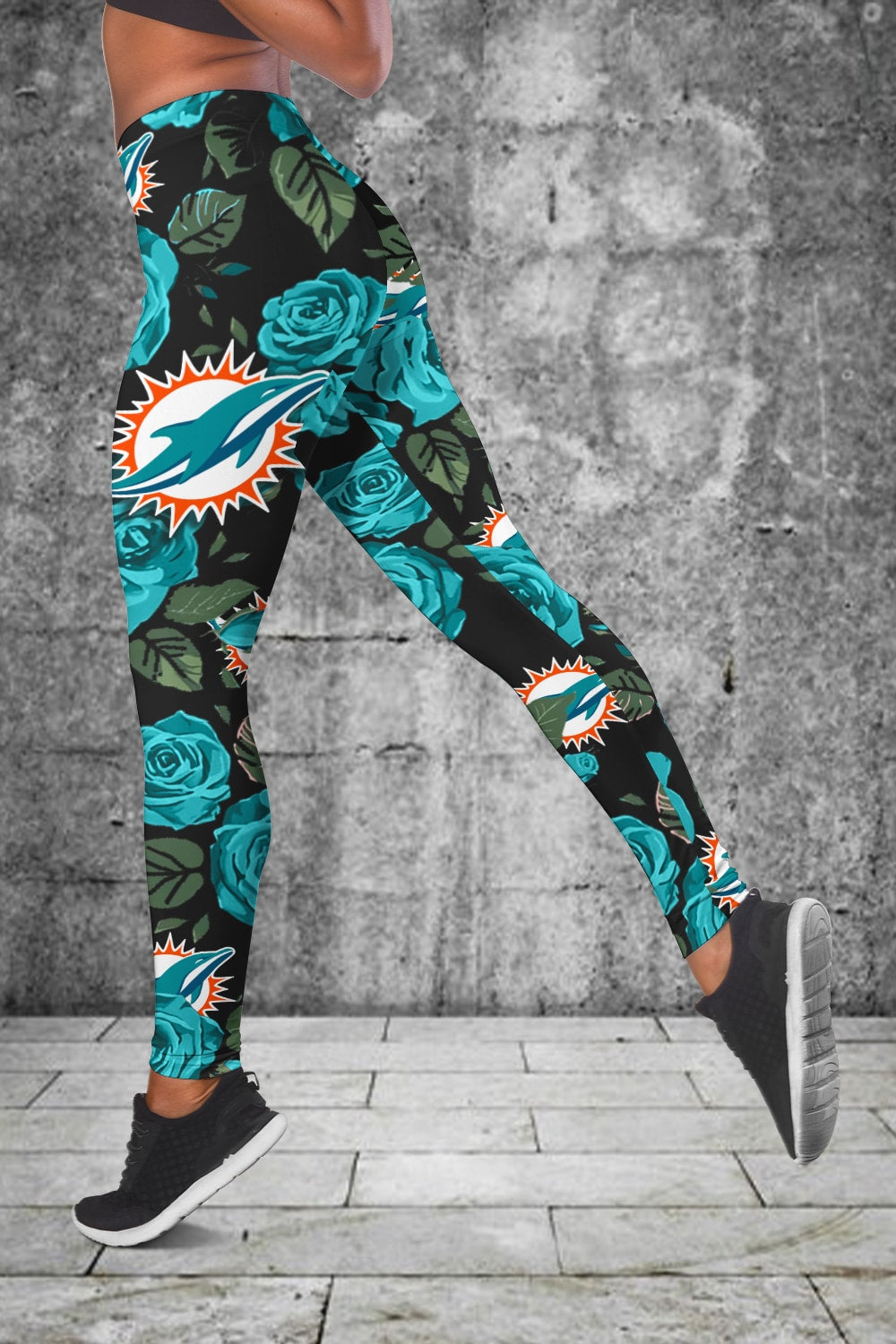 Miami Dolphins Leggings And Tank Top BG157