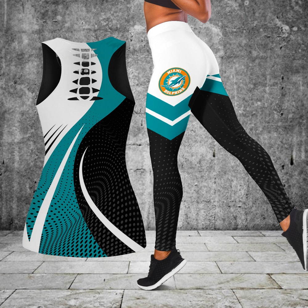 Miami Dolphins Leggings And Tank Top BG277