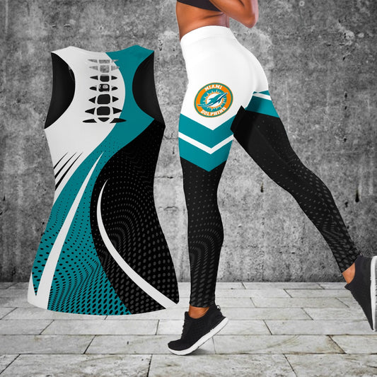 Miami Dolphins Leggings And Tank Top BG277
