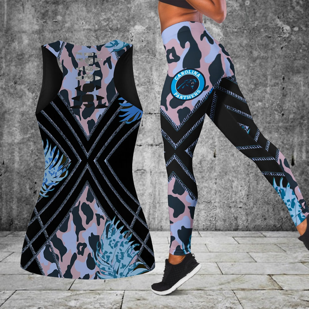 Carolina Panthers Combo Tank Top And Leggings BG312