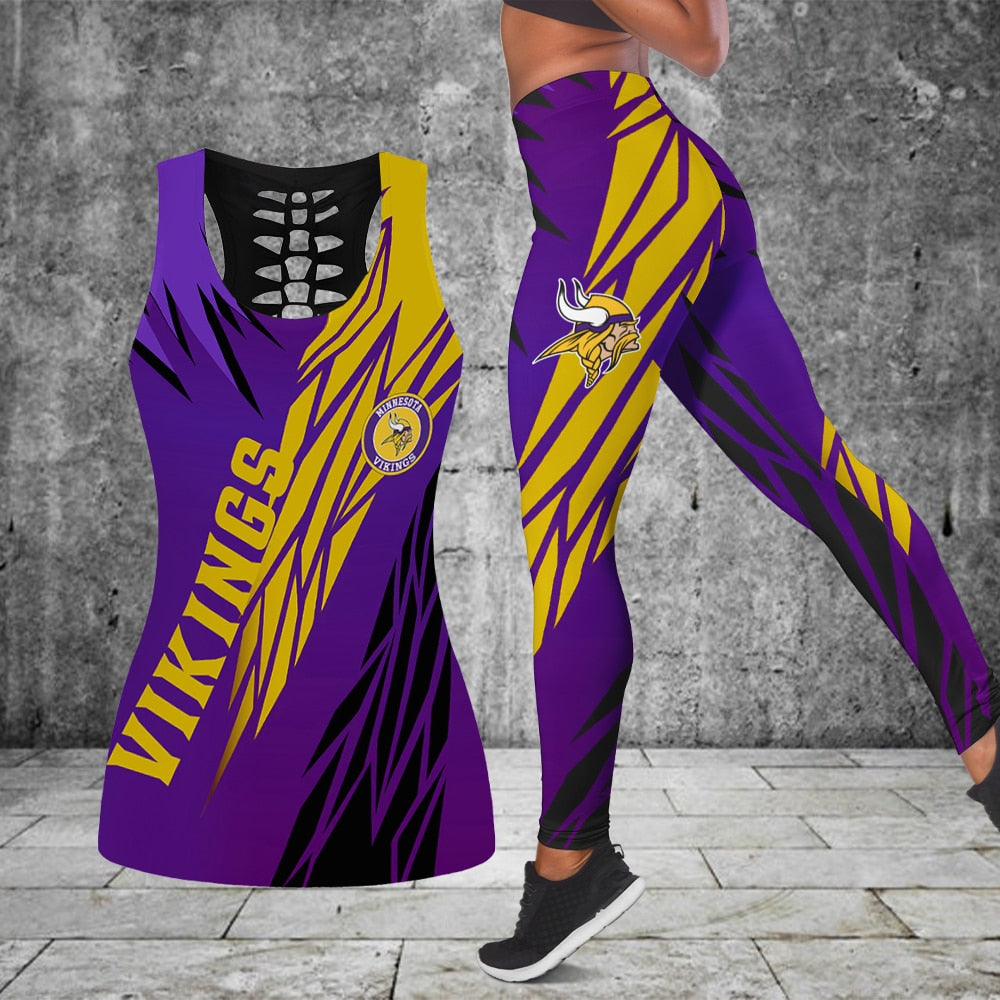 Minnesota Vikings Combo Tank Top And Leggings BG321