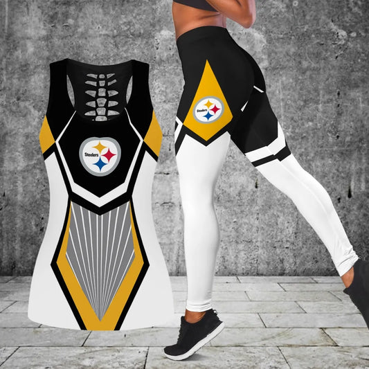 Pittsburgh Steelers Combo Tank Top And Leggings BG326