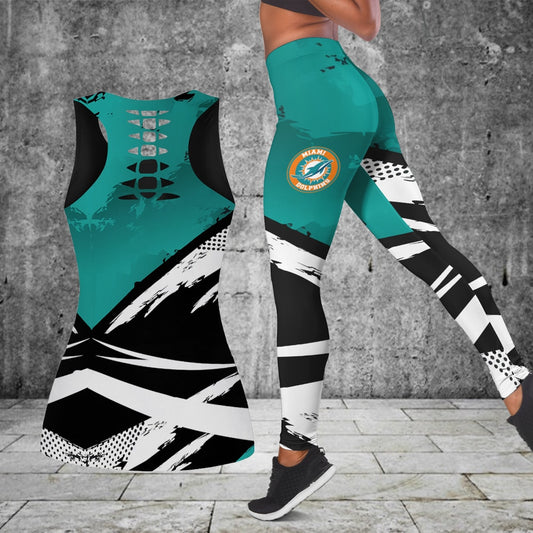 Miami Dolphins Combo Tank Top And Leggings BG331