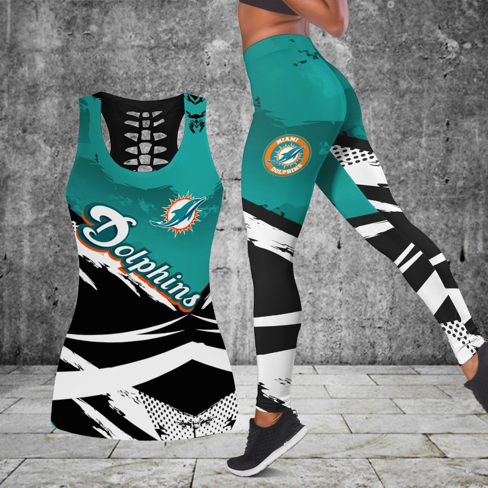 Miami Dolphins Combo Tank Top And Leggings BG331