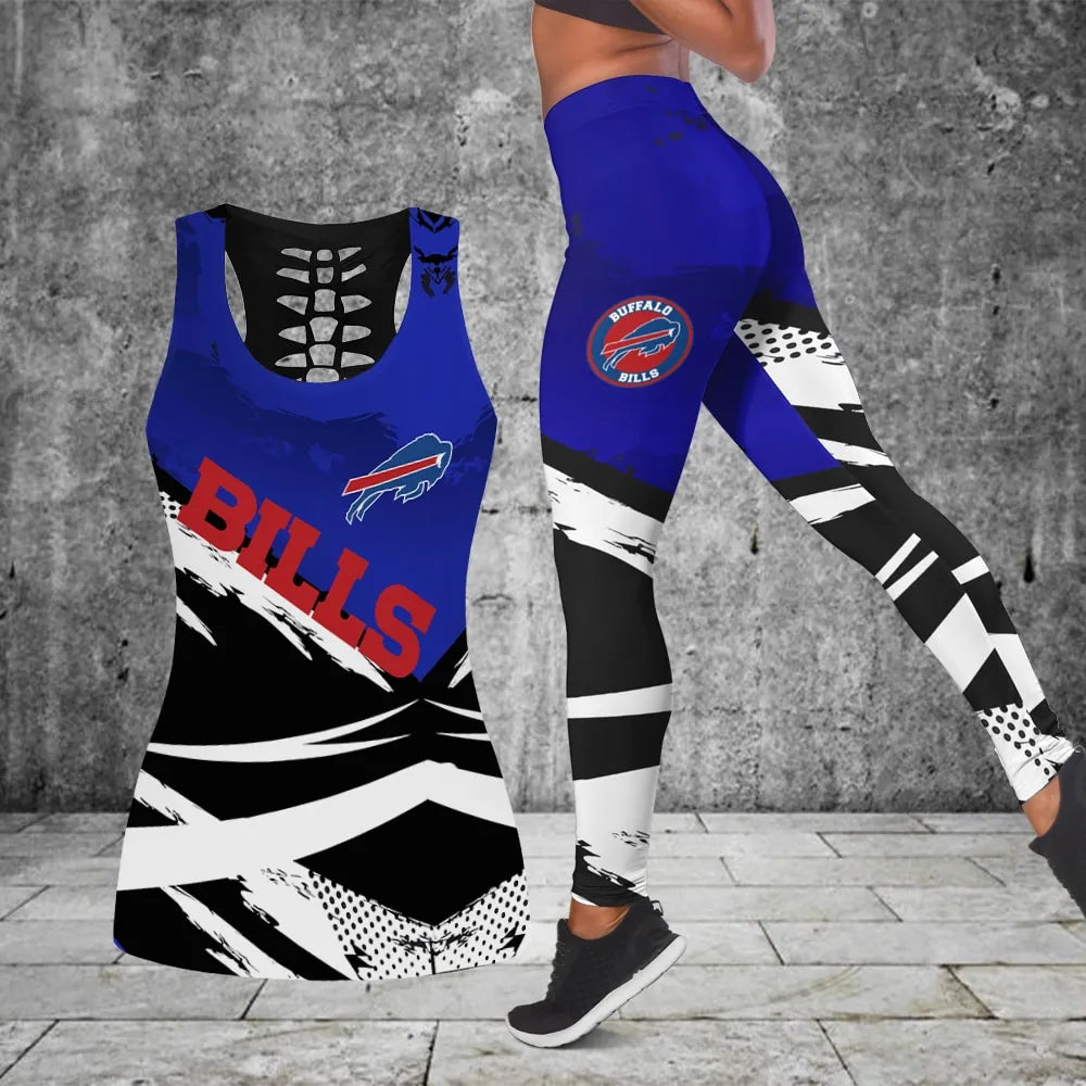 Buffalo Bills Combo Tank Top And Leggings BG332