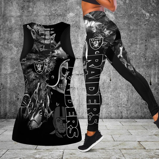 Las Vegas Raiders Combo Tank Top And Leggings BG334
