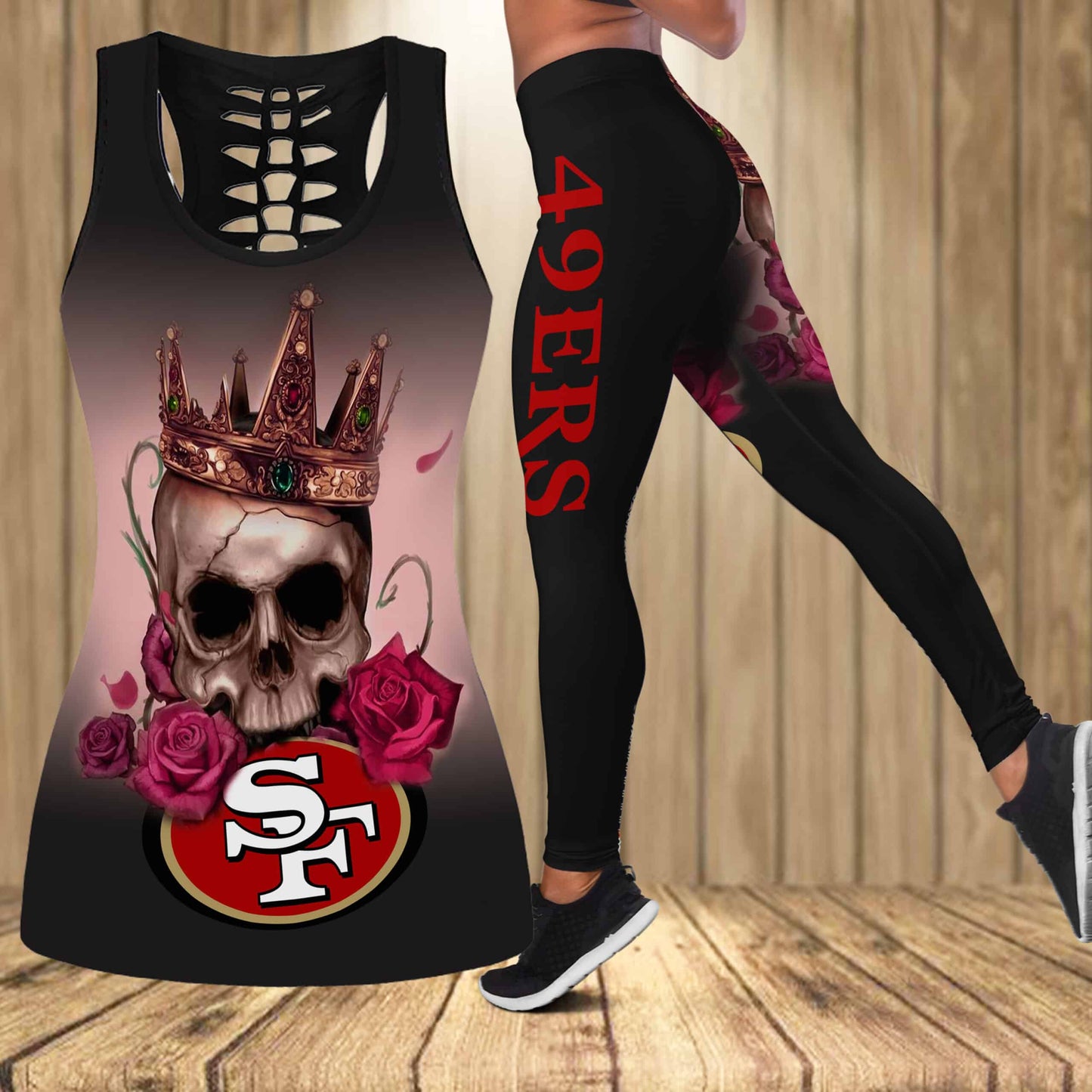 San Francisco 49ers Combo Tank Top And Leggings BG346