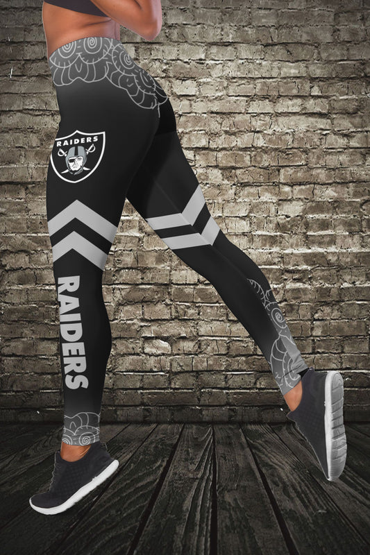 Las Vegas Raiders Combo Tank Top And Leggings BG351