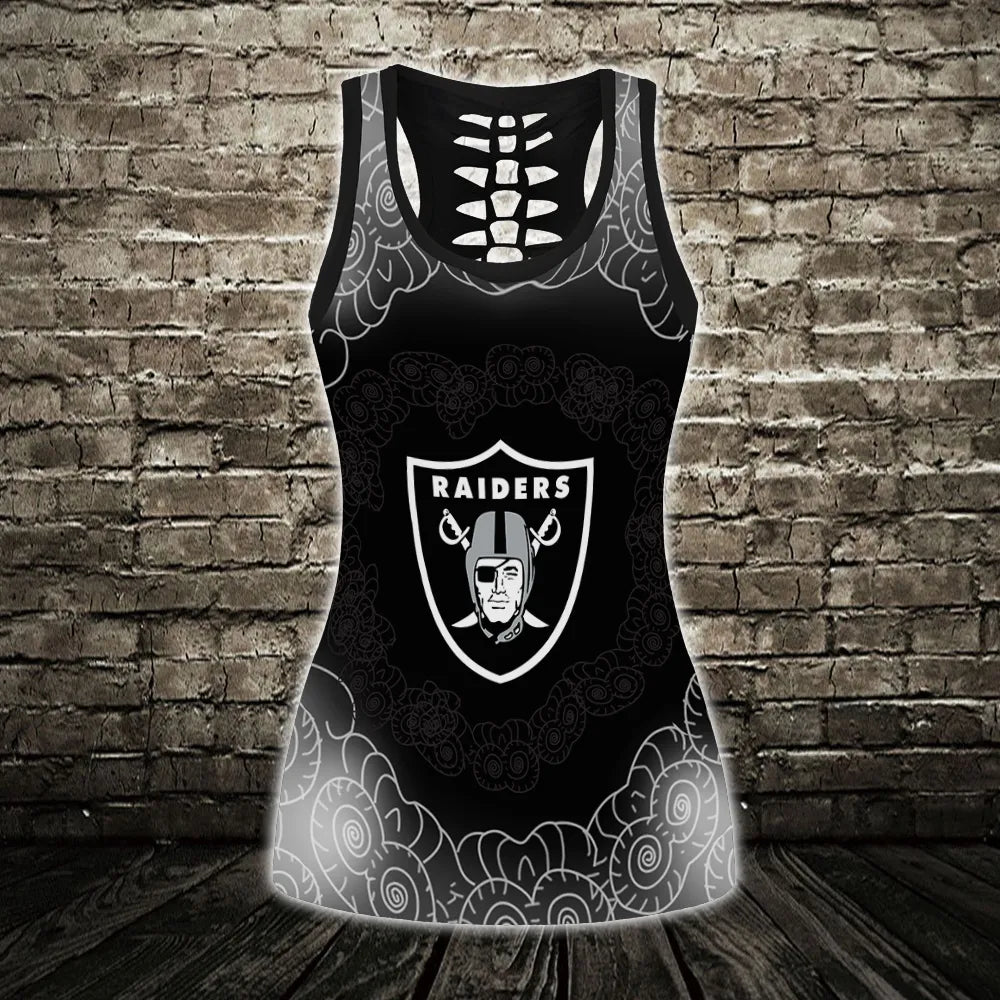 Las Vegas Raiders Combo Tank Top And Leggings BG351