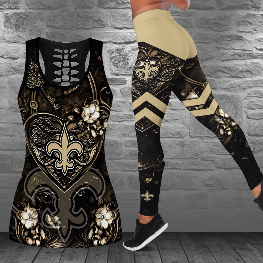 New Orleans Saints Combo Tank Top And Leggings BG355