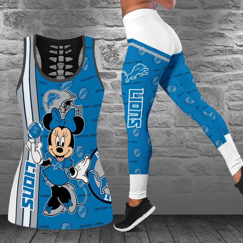 Detroit Lions Combo Tank Top And Leggings BGLG358+BGTT358