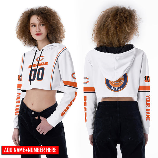 Chicago Bears Personalized Combo Croptop Hoodie And Leggings BGLG364+BG2CHD364