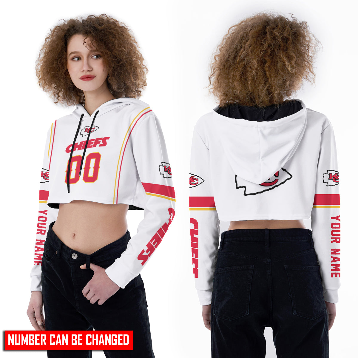 Kansas City Chiefs Personalized Combo Croptop Hoodie And Leggings BGLG377+BG2CHD377
